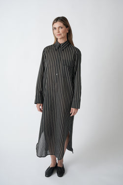 Dua Dress Black Stripe