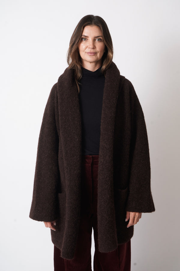 Double Face Coat Merlot