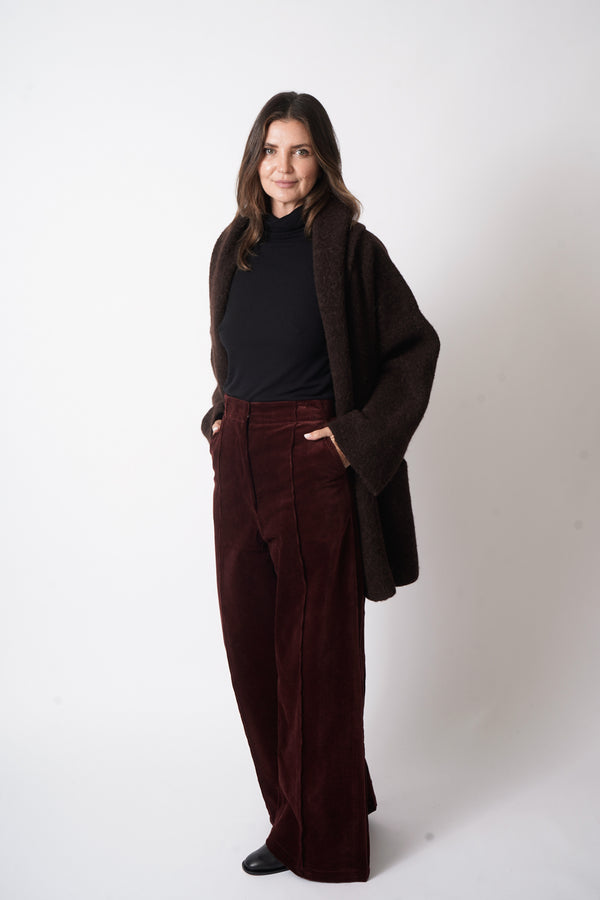 Double Face Coat Merlot