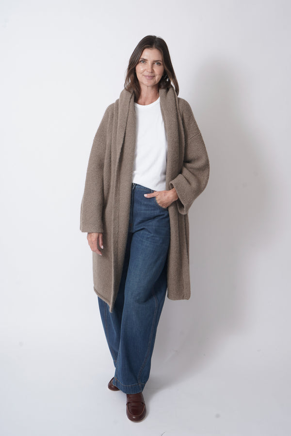 Capote Coat Tobacco