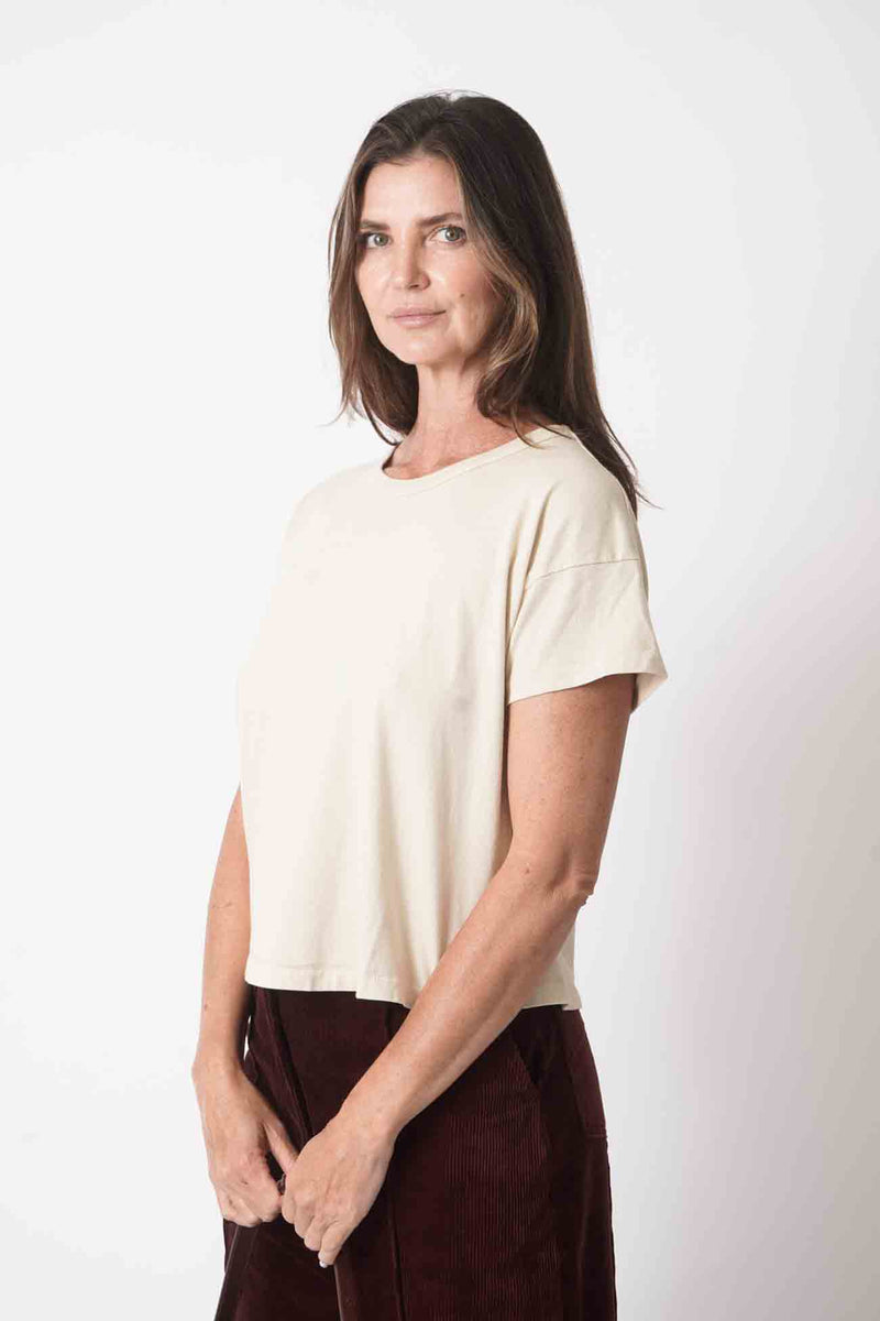 The Boxy Tee Tan