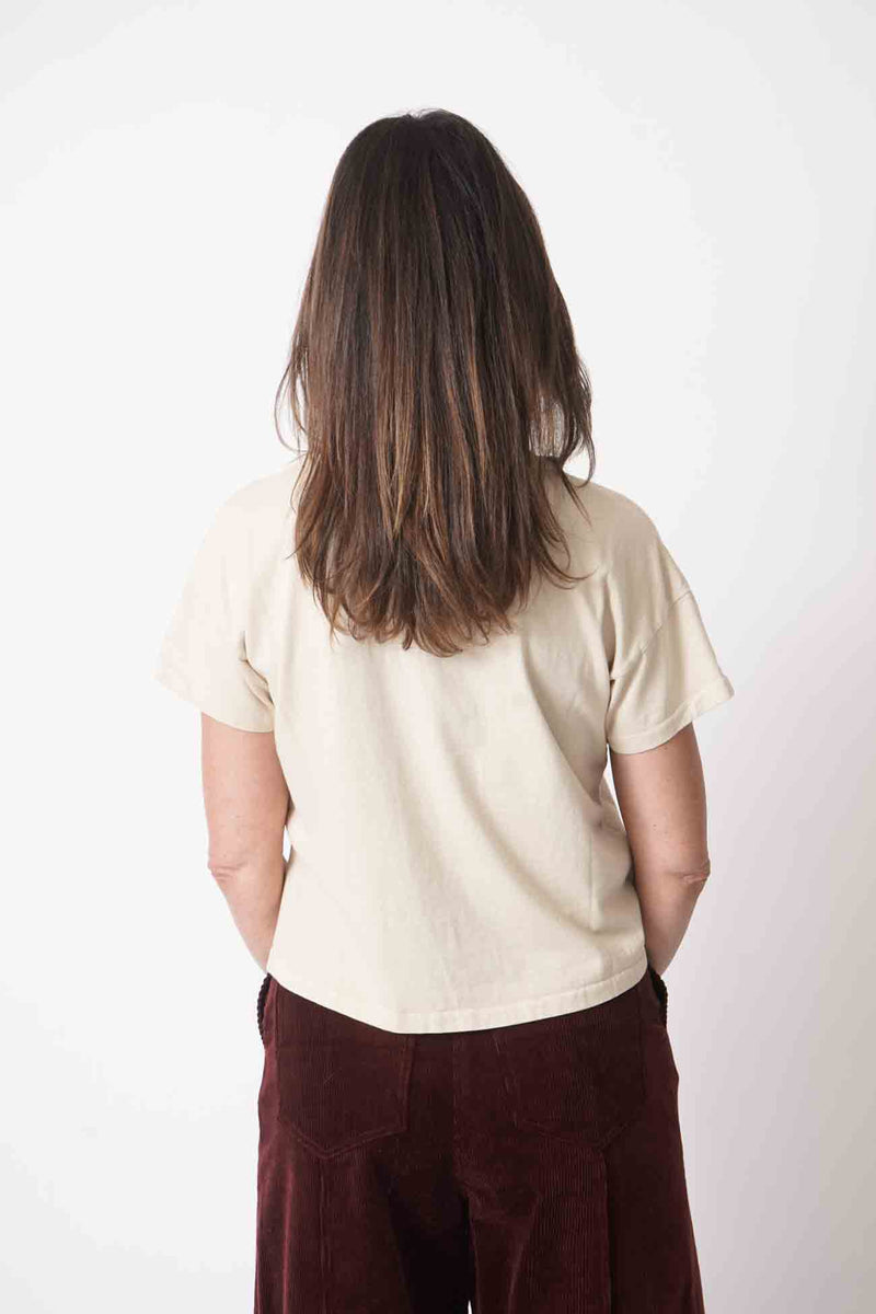 The Boxy Tee Tan