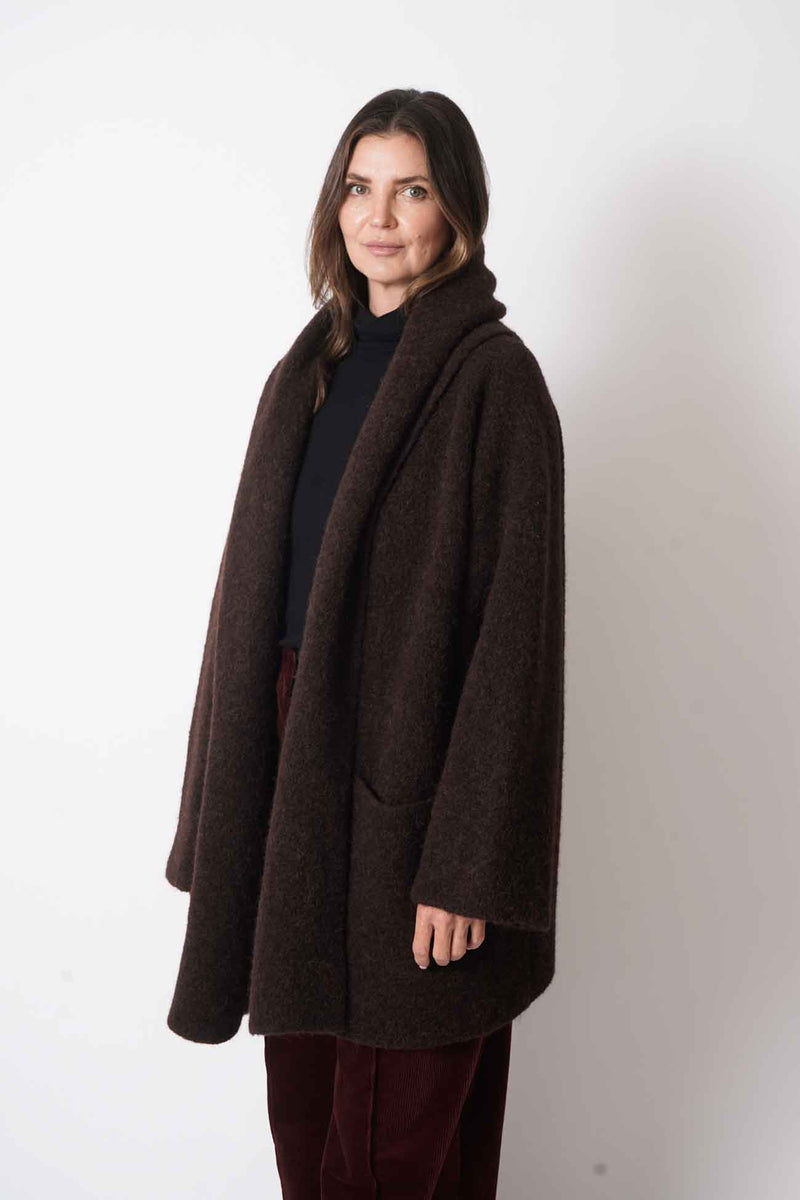 Double Face Coat Merlot
