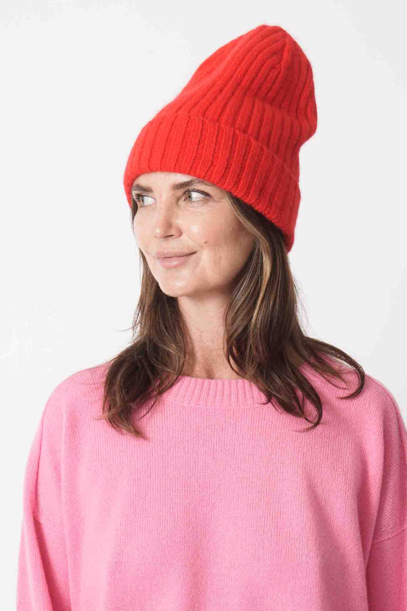 Large Beanie Crimson