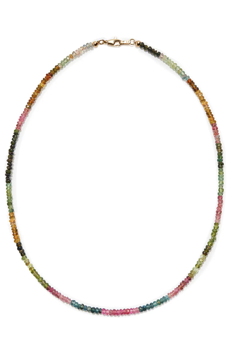 Tiny Rainbow Tourmaline Necklace