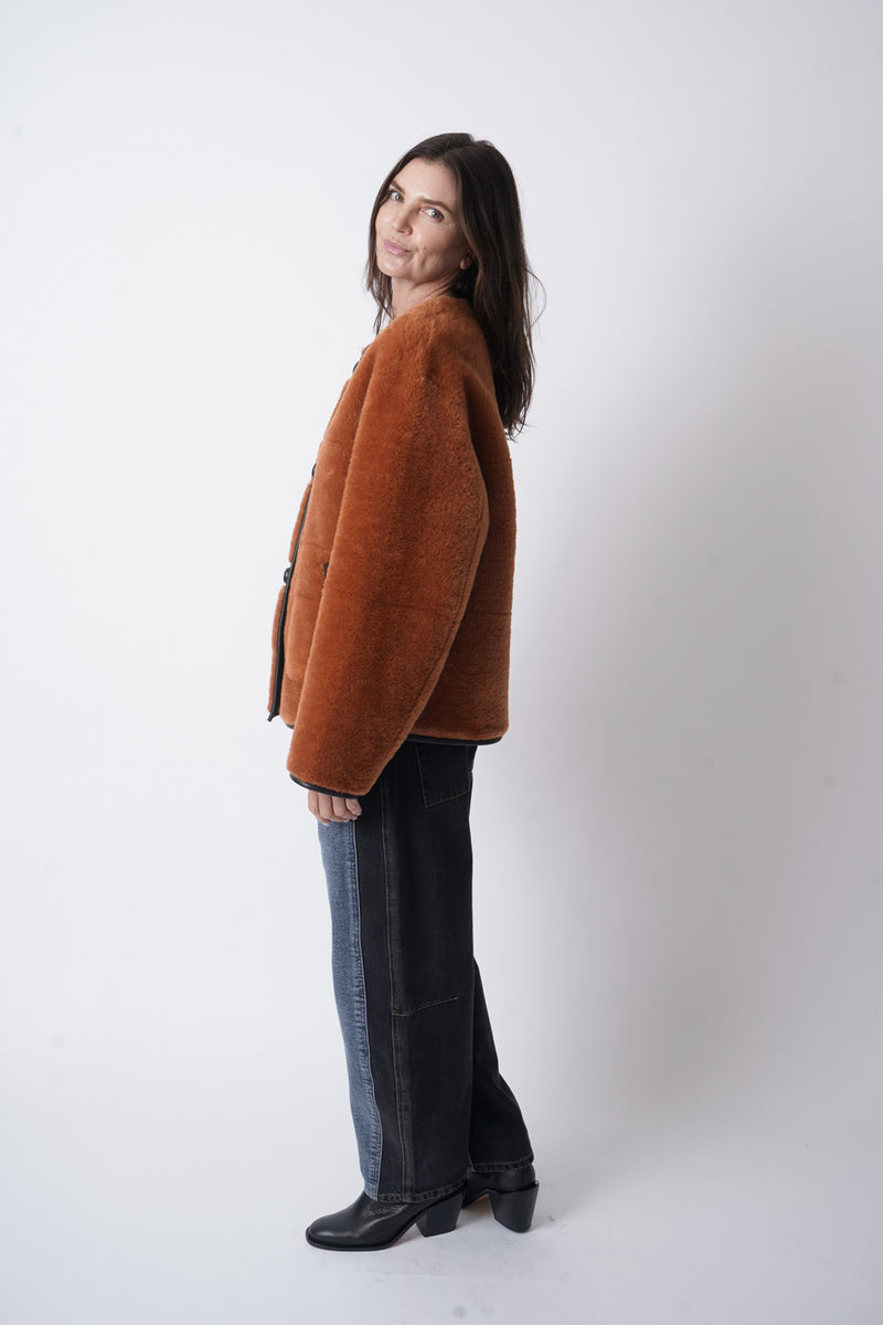 Niels Reversible Jacket Ochre