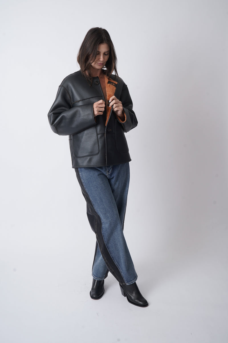 Niels Reversible Jacket Ochre