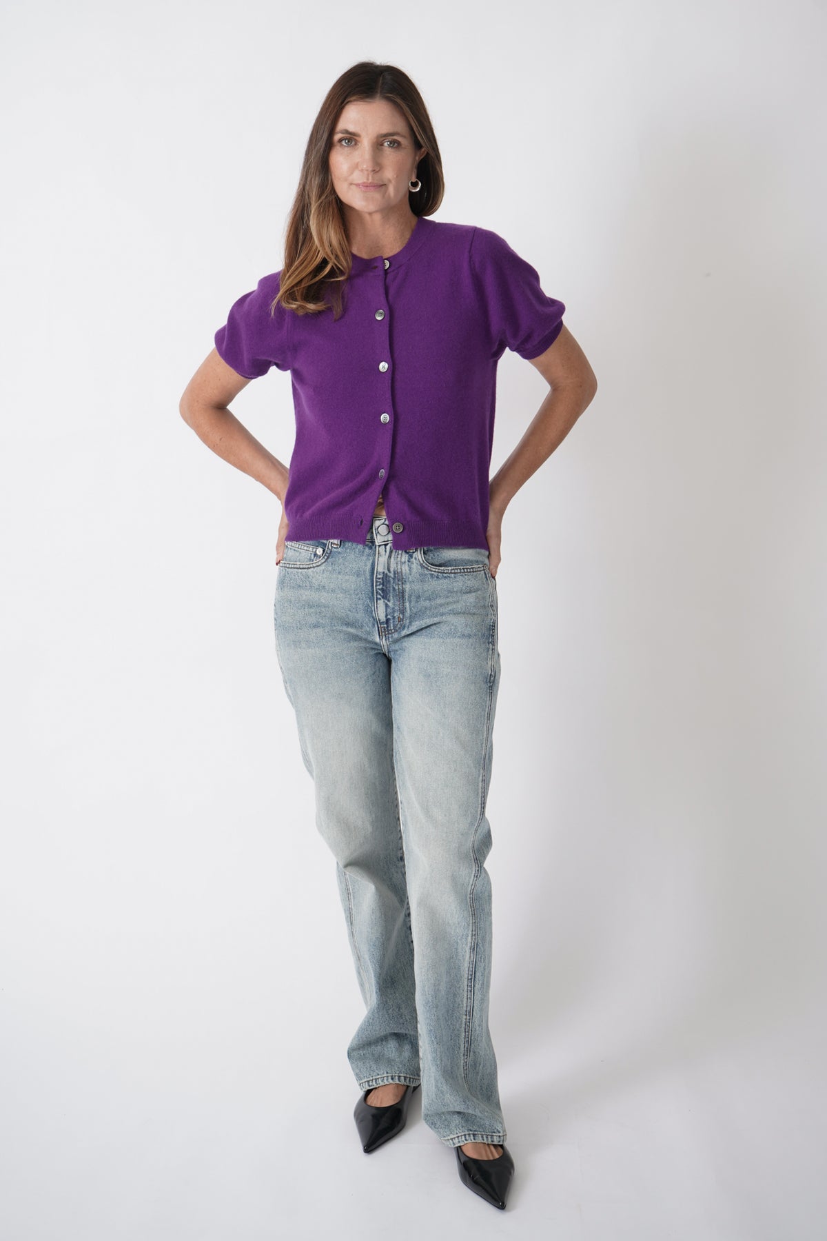 Proenza Schouler purple denim 2024 jeans