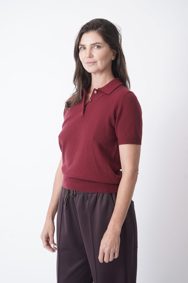 Rowena Polo Burgundy