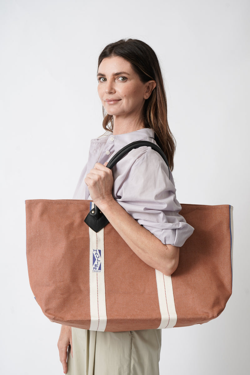 Large Utility Tote Tan Whistle Club