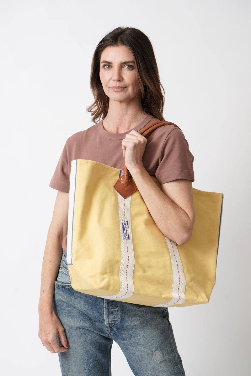 Medium Utility Tote Washed Yellow