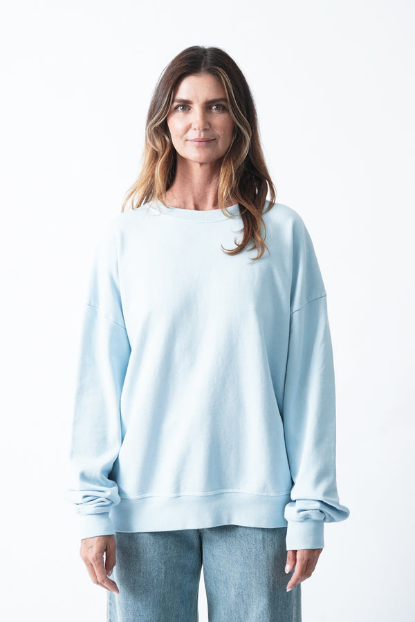 The Boxy Sweatshirt Light Blue