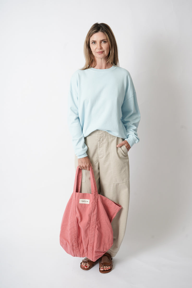 The Boxy Sweatshirt Light Blue