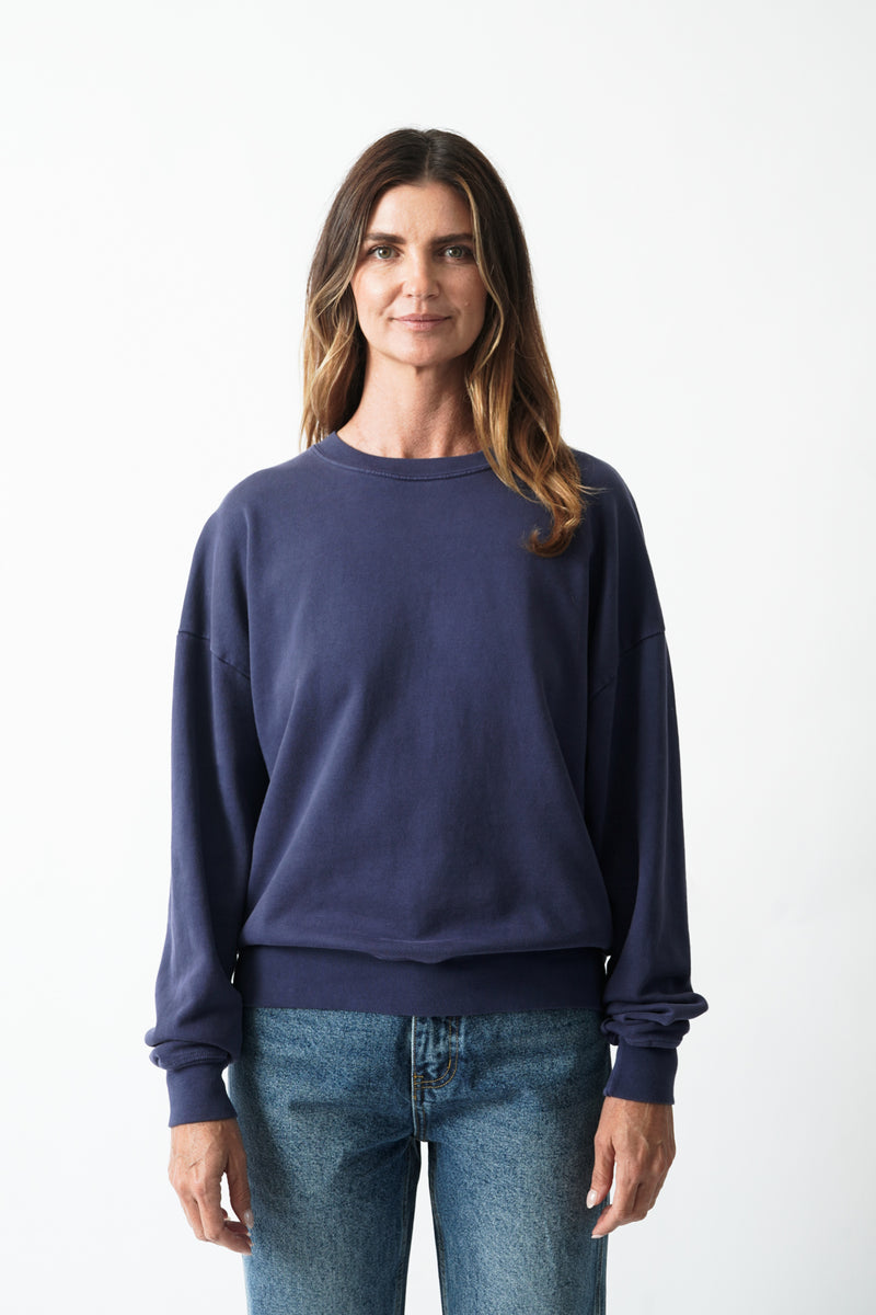 The Boxy Sweatshirt Navy