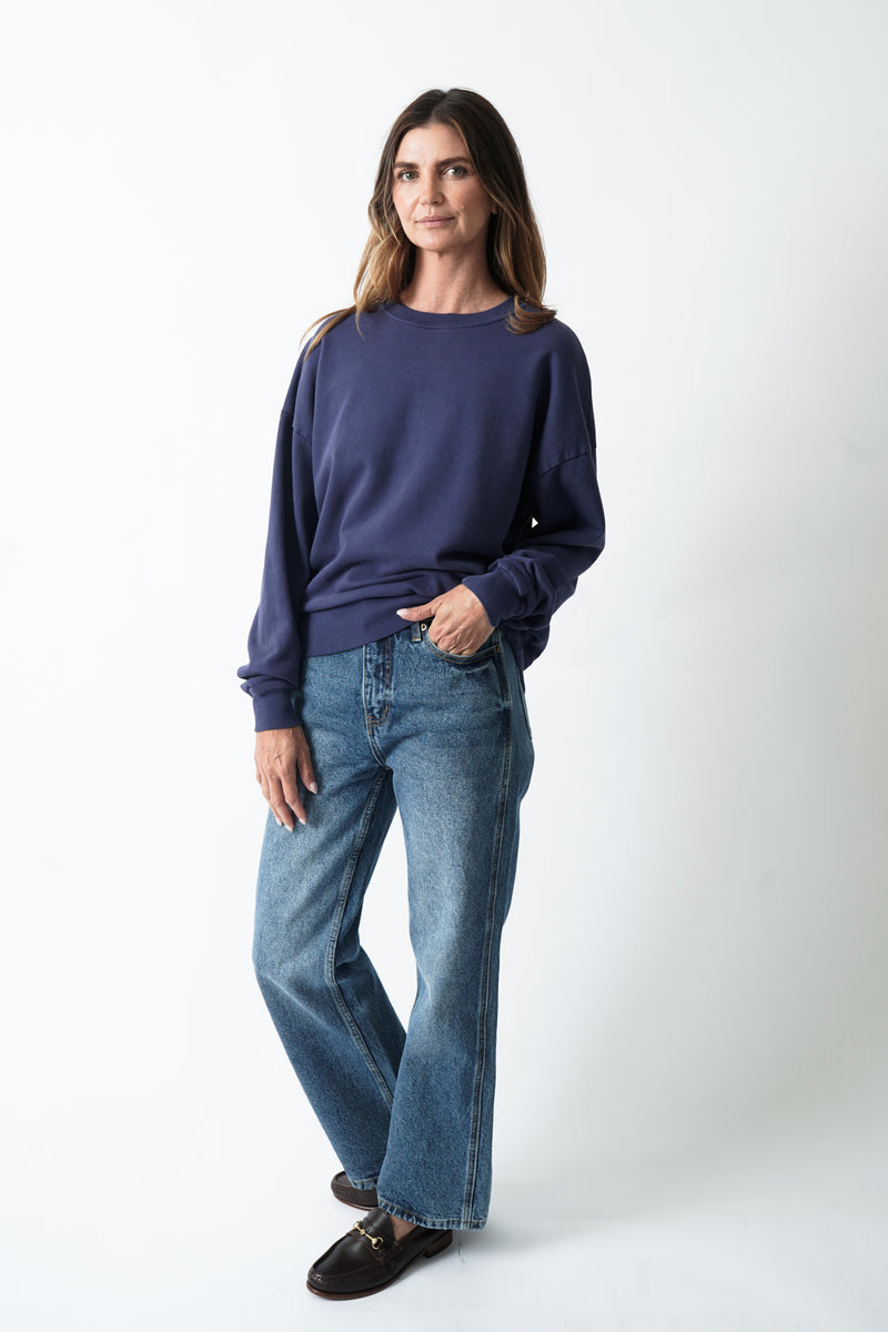 The Boxy Sweatshirt Navy