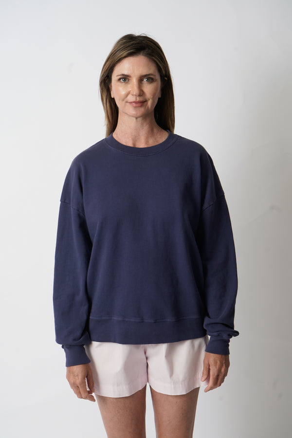 The Boxy Sweatshirt Navy