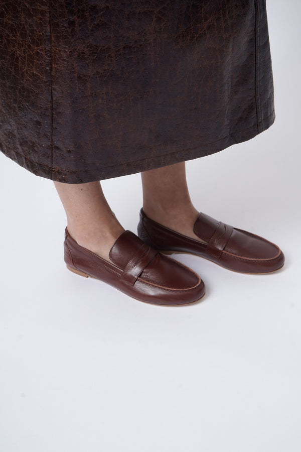The Penny Loafer in Burgundy