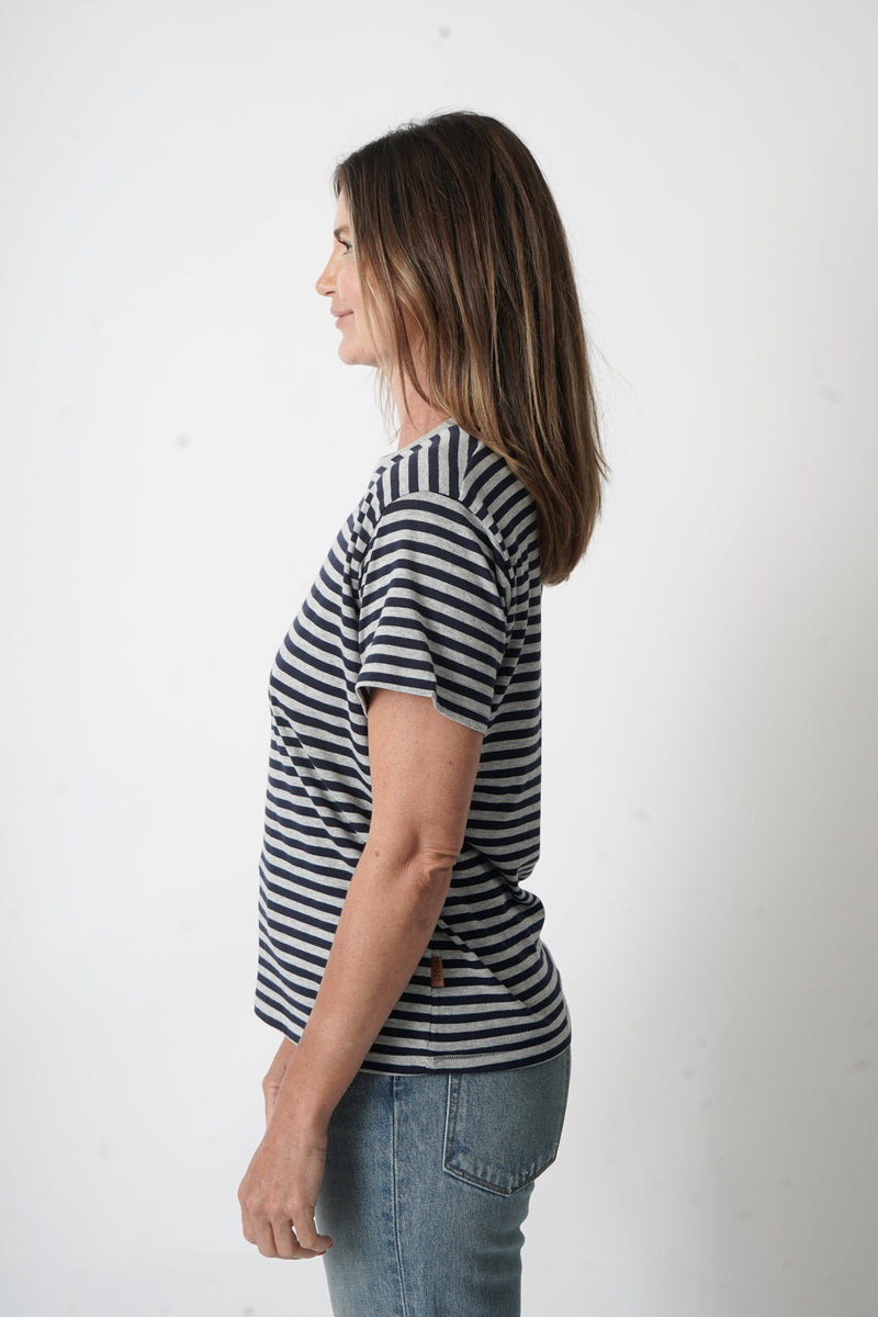 Striped Chameleon Tee