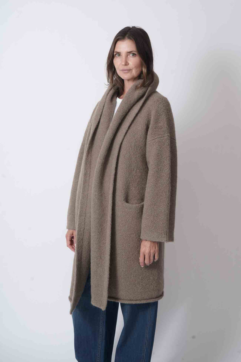 Capote Coat Tobacco