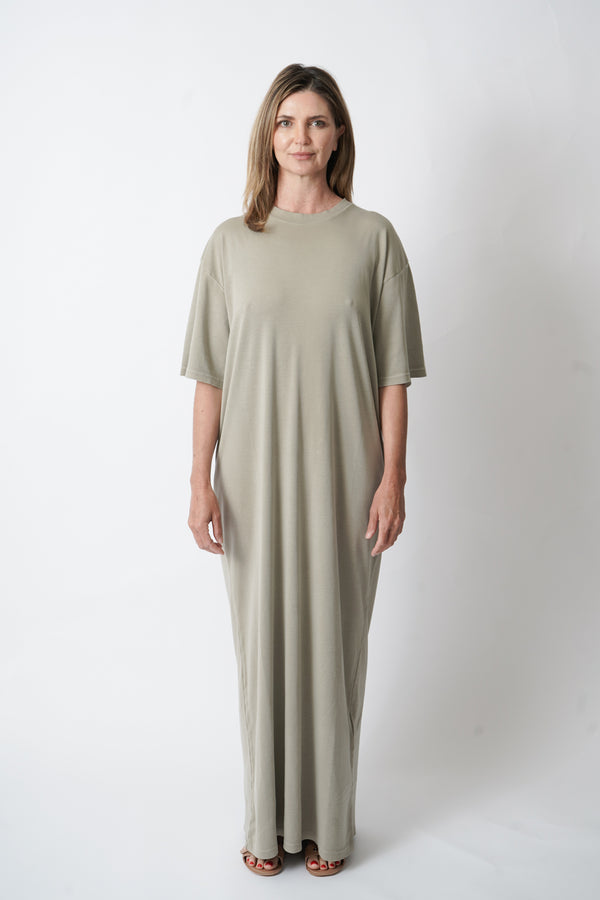 Tee Dress in Clay