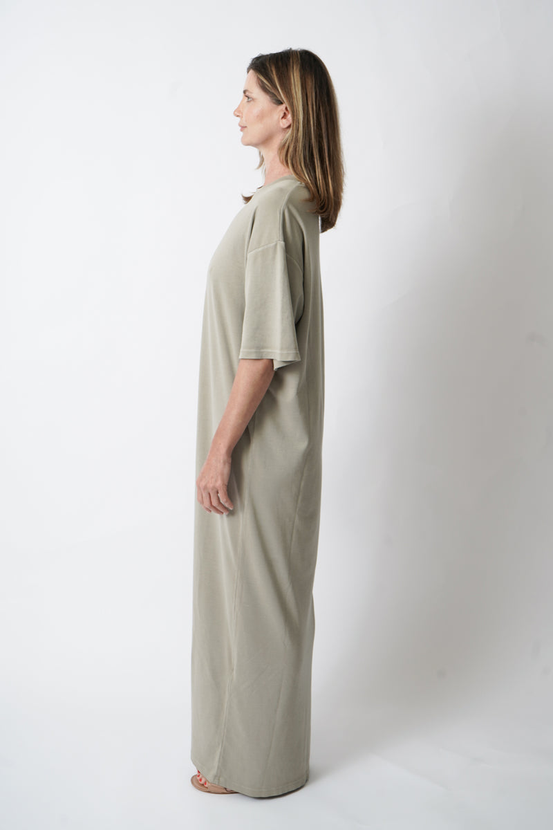 Tee Dress in Clay