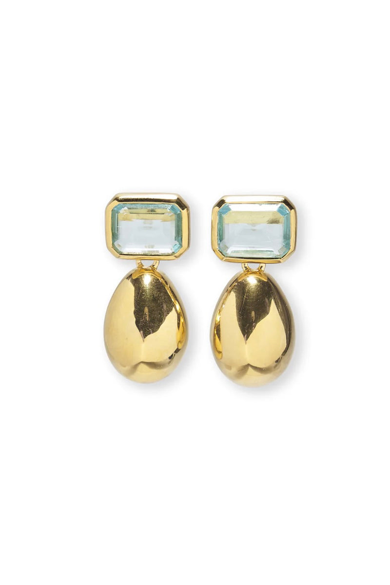 Bean Earrings in Gold