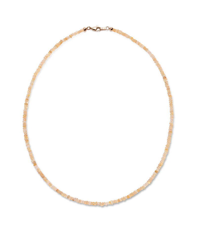 Tiny White Opal Necklace