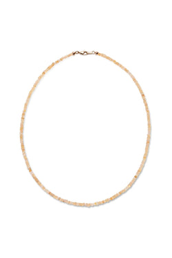 Tiny White Opal Necklace
