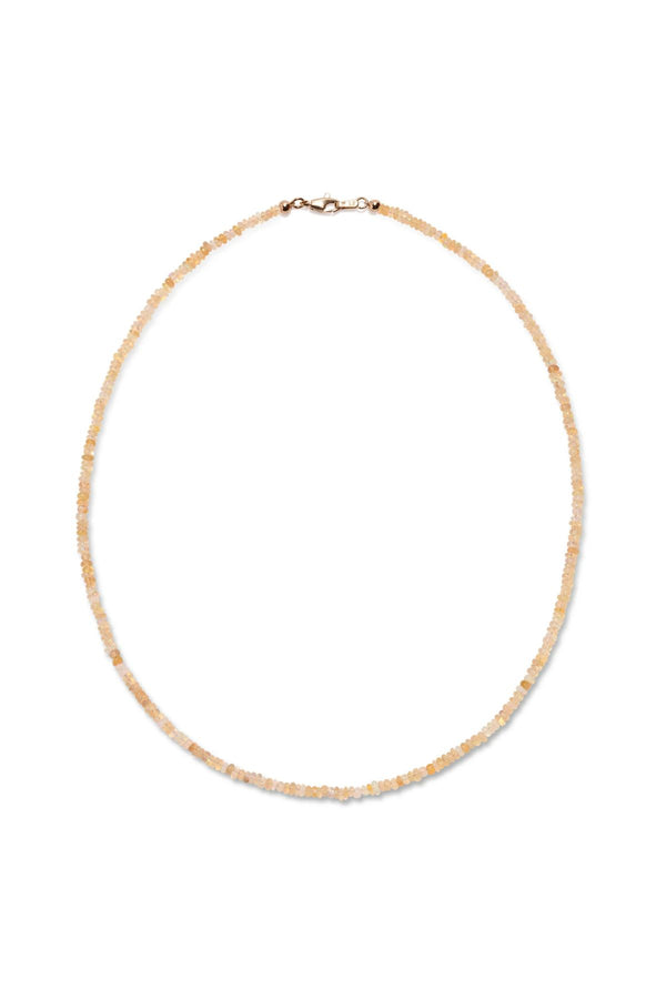 Tiny White Opal Necklace