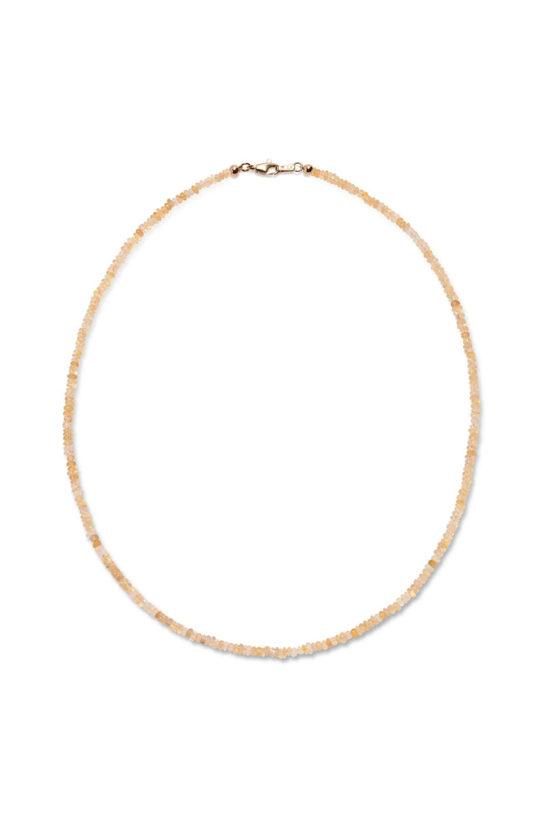 Tiny White Opal Necklace