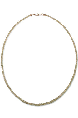 Tiny Green Sapphire Necklace