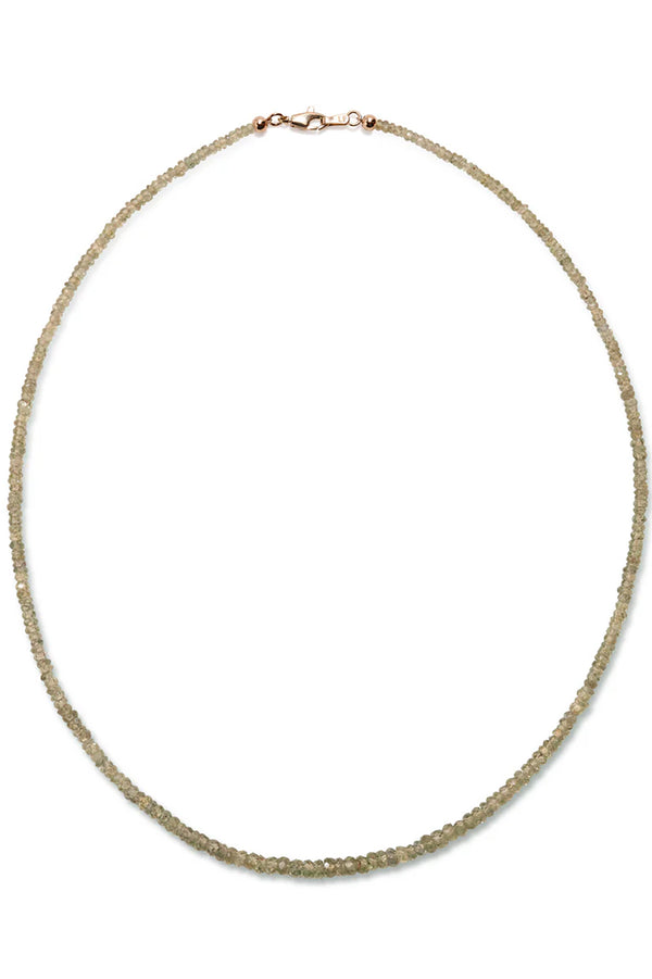 Tiny Green Sapphire Necklace
