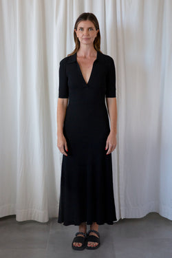 Collar V-Neck Dress