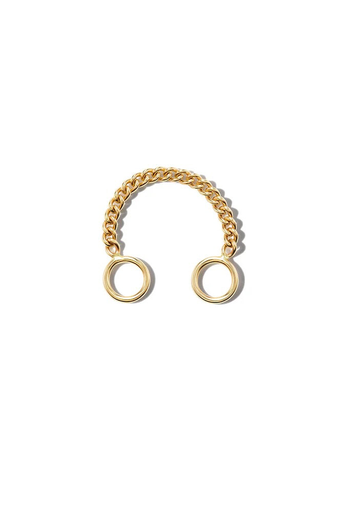 Gold Not So Heavy Curb Chain Ring