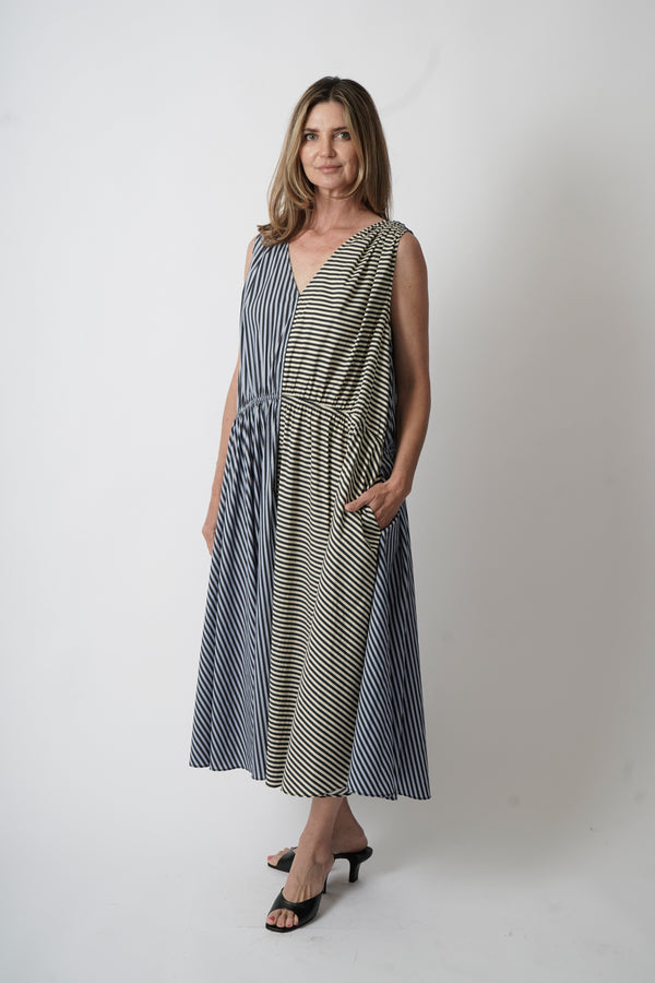 Leigh Dress Stripe Combo