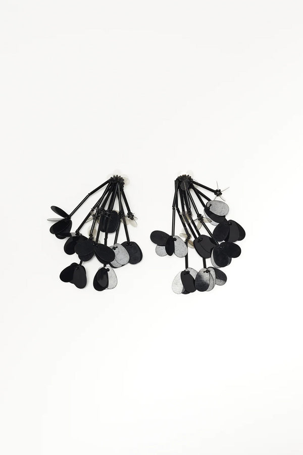 Black Paillette Earrings