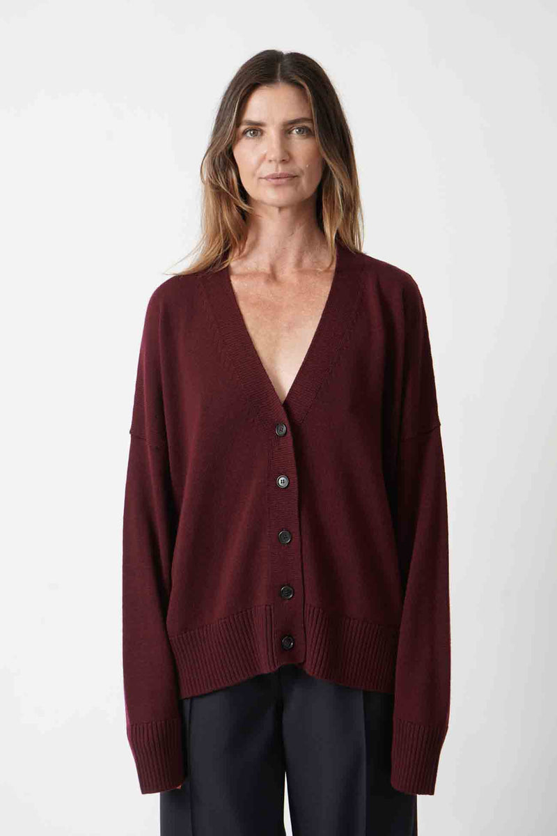 Burgundy Cardigan Whistle Club