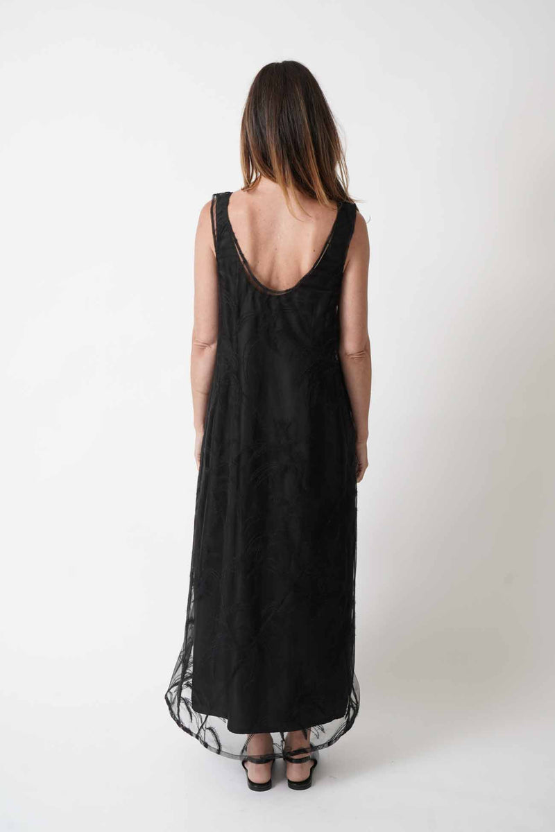 Embroidered Tulle Dress