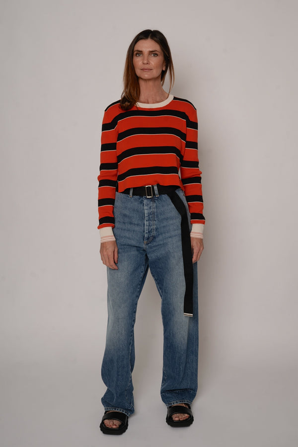 Red Striped Knit