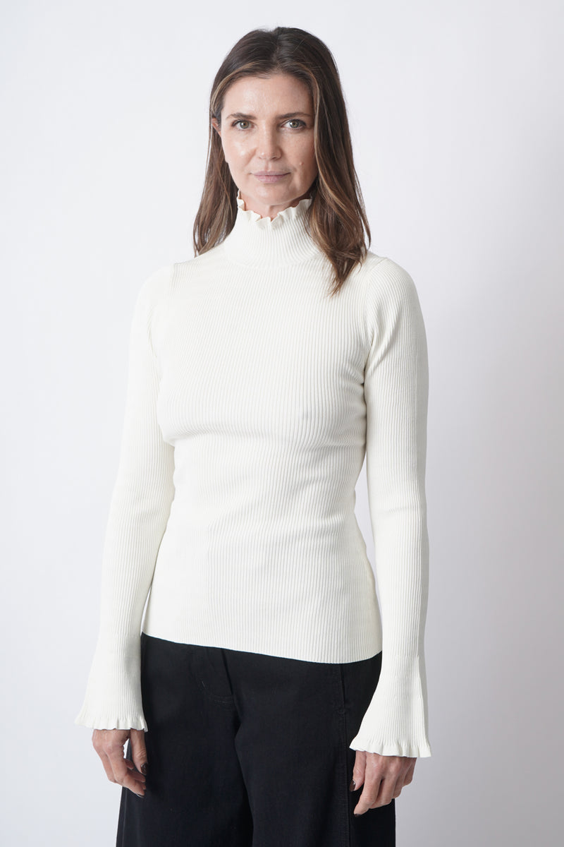 Phyllis Turtleneck Off White