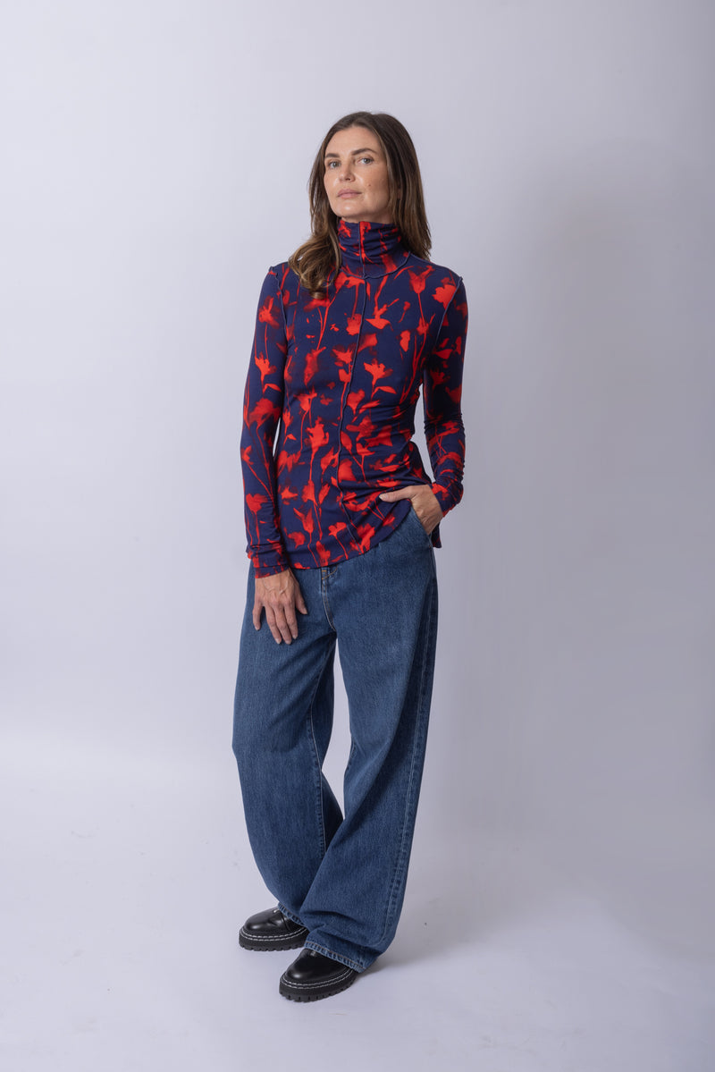 Slinky Turtleneck Top