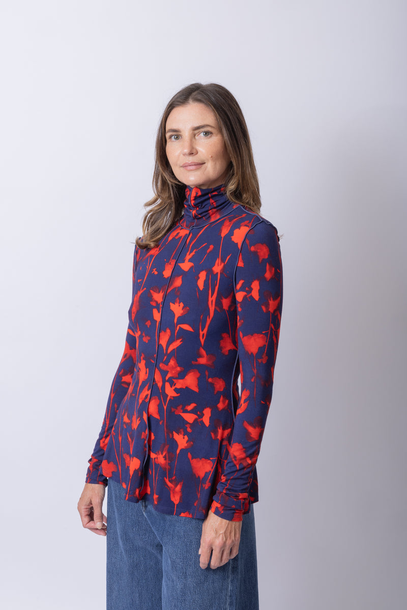 Slinky Turtleneck Top