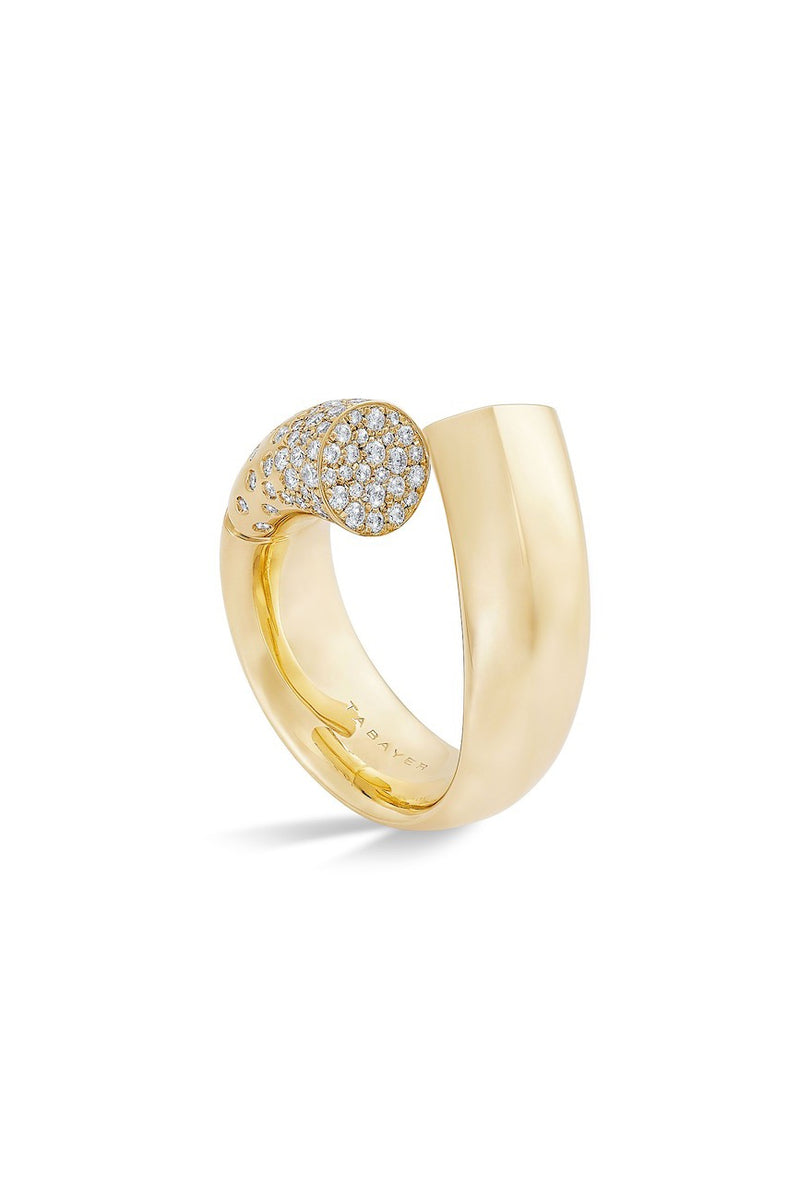 Large Oera Ring with Diamonds