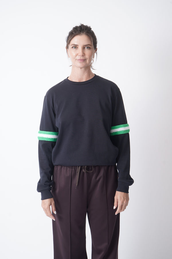 Sport Crewneck with Crochet