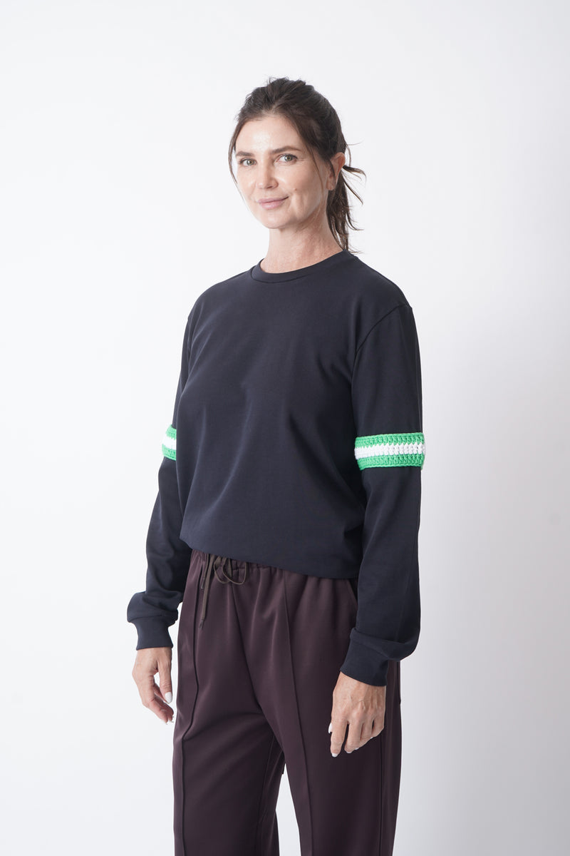 Sport Crewneck with Crochet