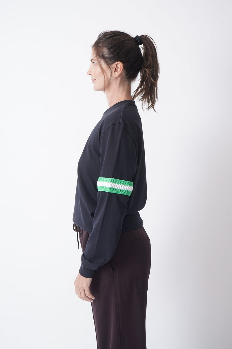 Sport Crewneck with Crochet