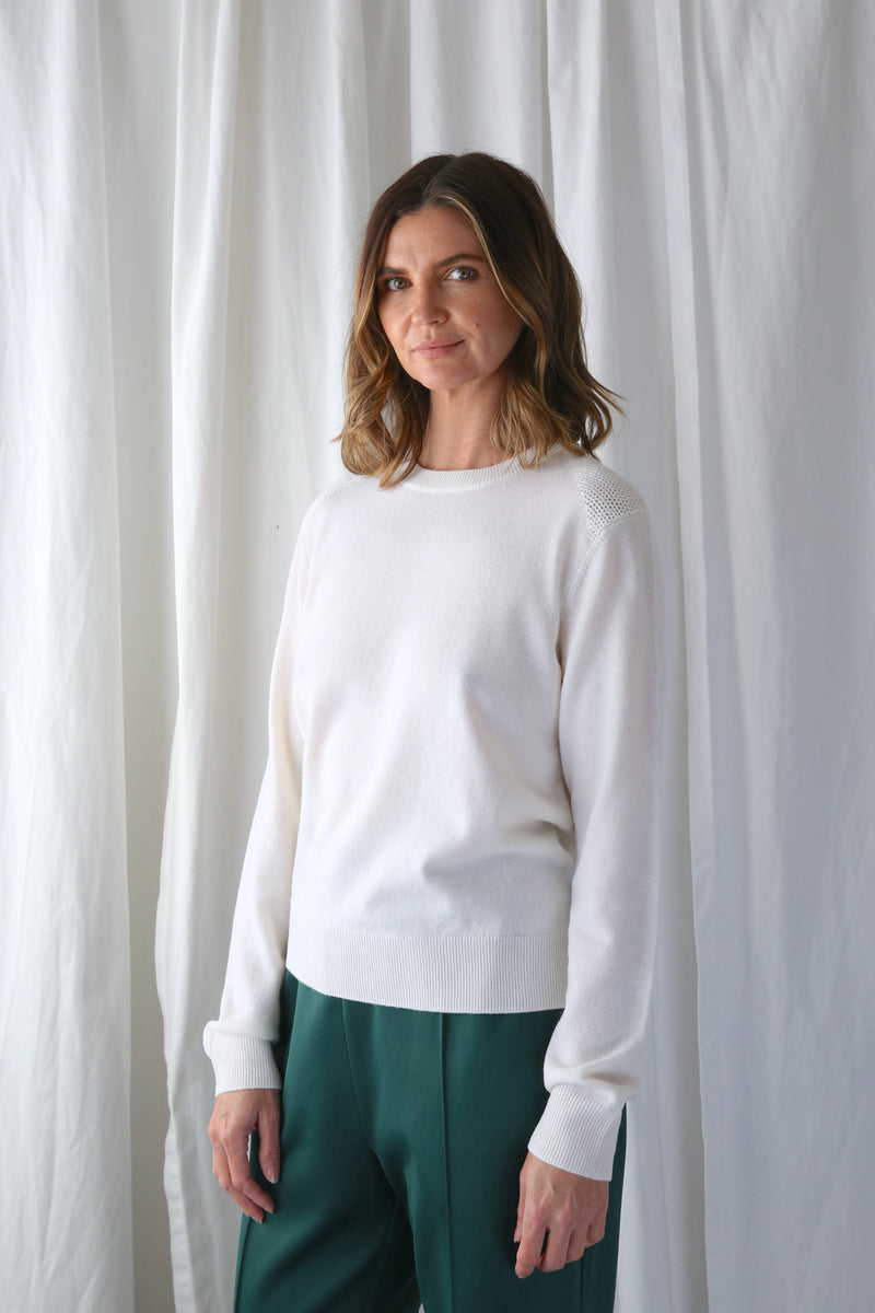 Crewneck Sweater White