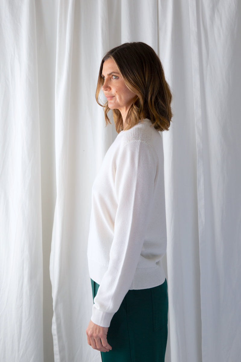 Crewneck Sweater White