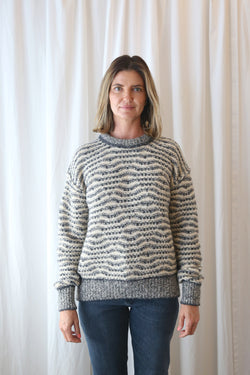 Grey Pattern Sweater