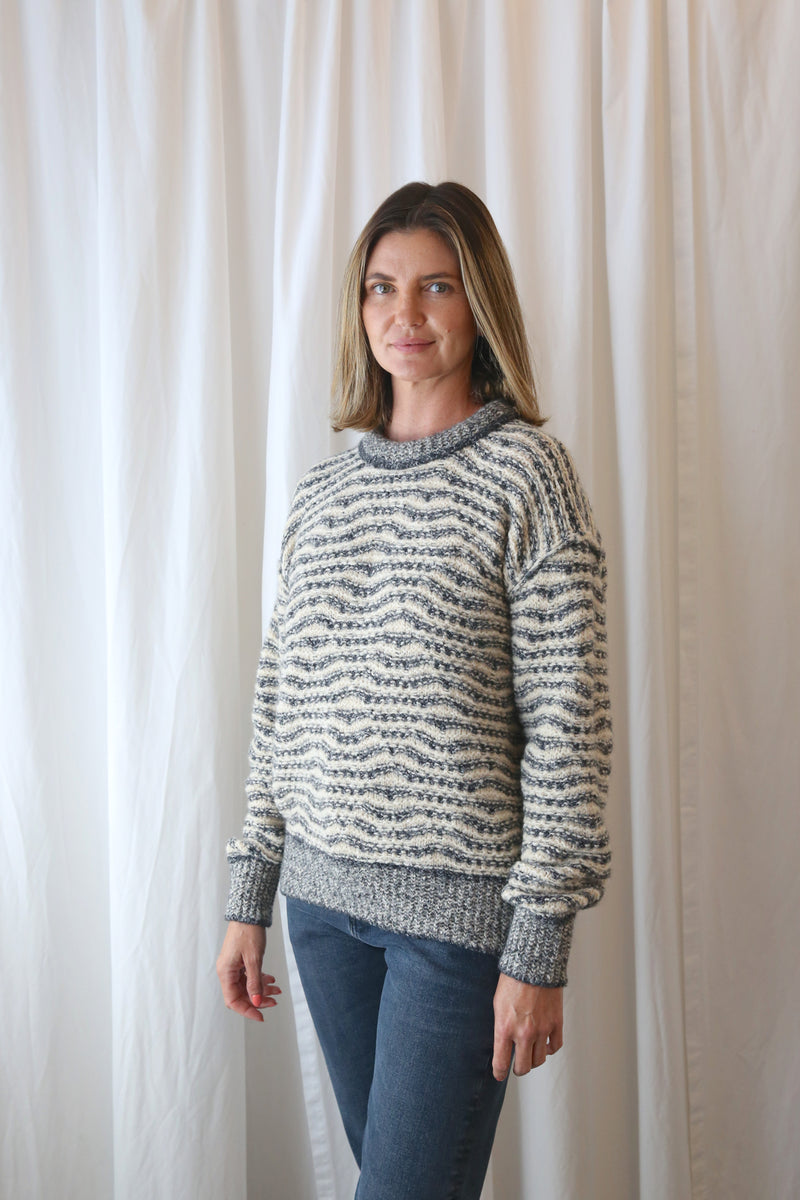 Grey Pattern Sweater
